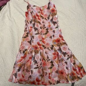 For Love & Lemons Fallen pink floral dress